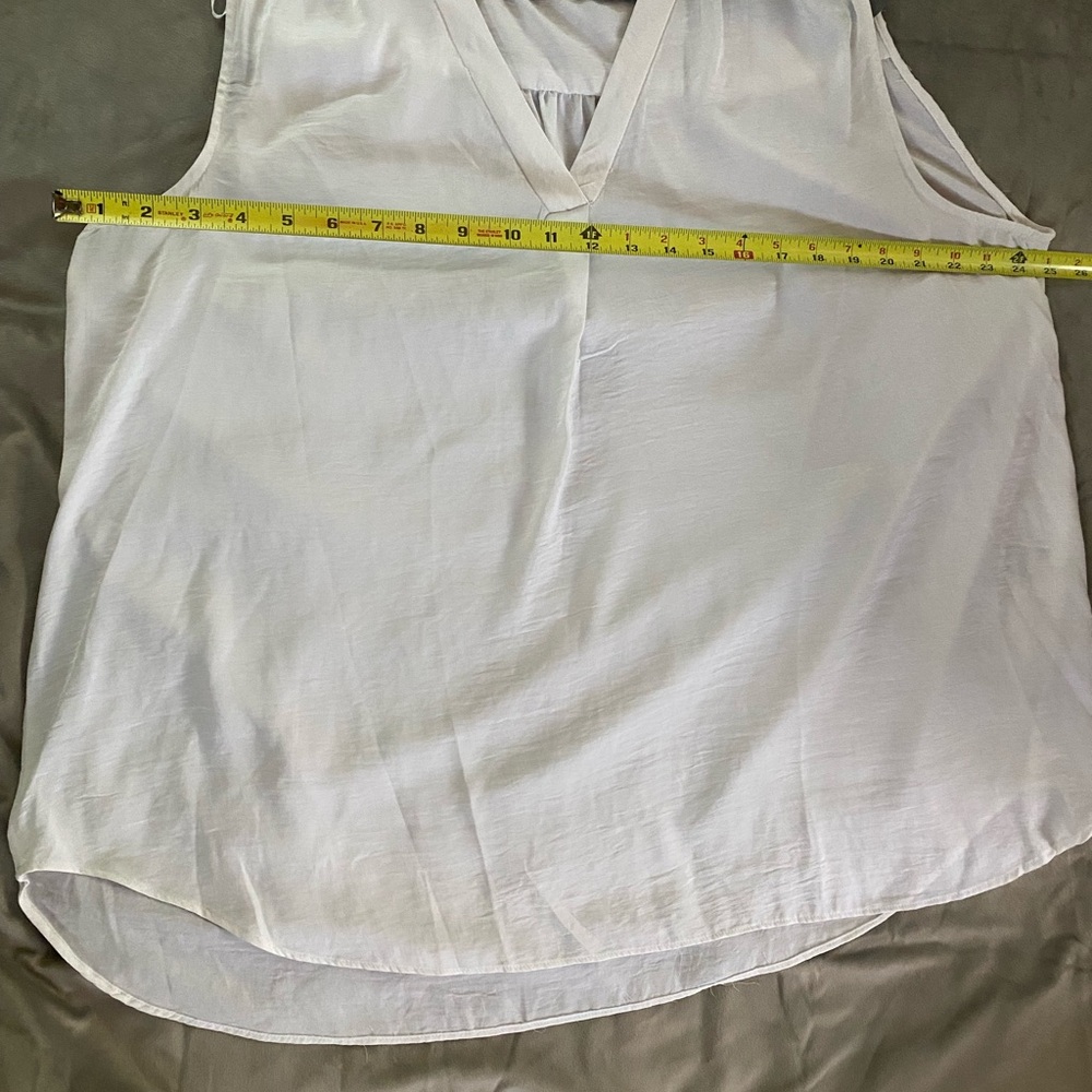 Alfani Ivory Blouse XXL Sleeveless - Picture 4 of 8